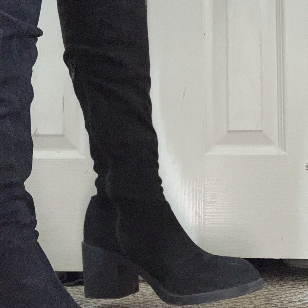 topshop over the knee suede boots